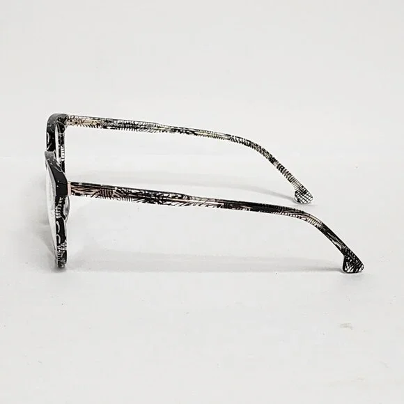 DUTZ DZ2330 Women's Square Glasses in Clear / Black Scribble | 51mm - Picture 7 of 11